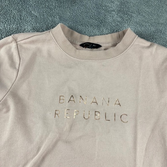 Banana Republic Sweatshirt Womens Small Pink Pullover Crew Neck Long Sleeve - Picture 3 of 14